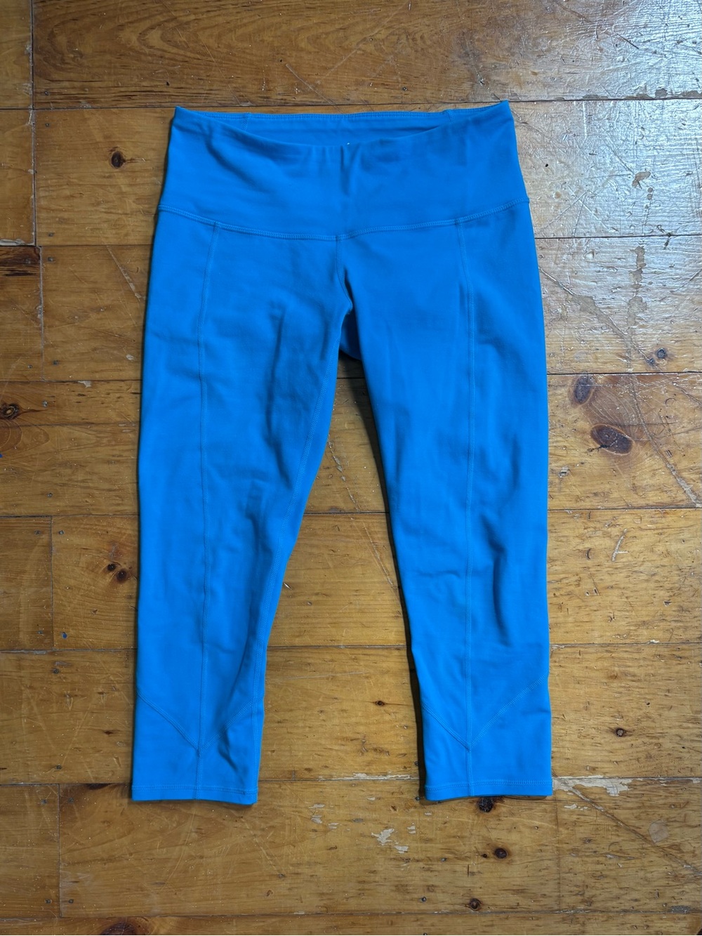 Blue Capri Leggings